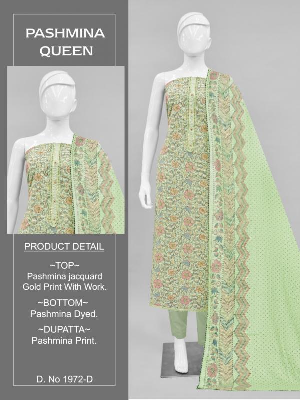 Bipson Pashmina Queen 1972 Designer Dress Material Collection